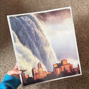 Buffalo NY 716 Cityscape Print with Dramatic Waterfall Sky binder office school